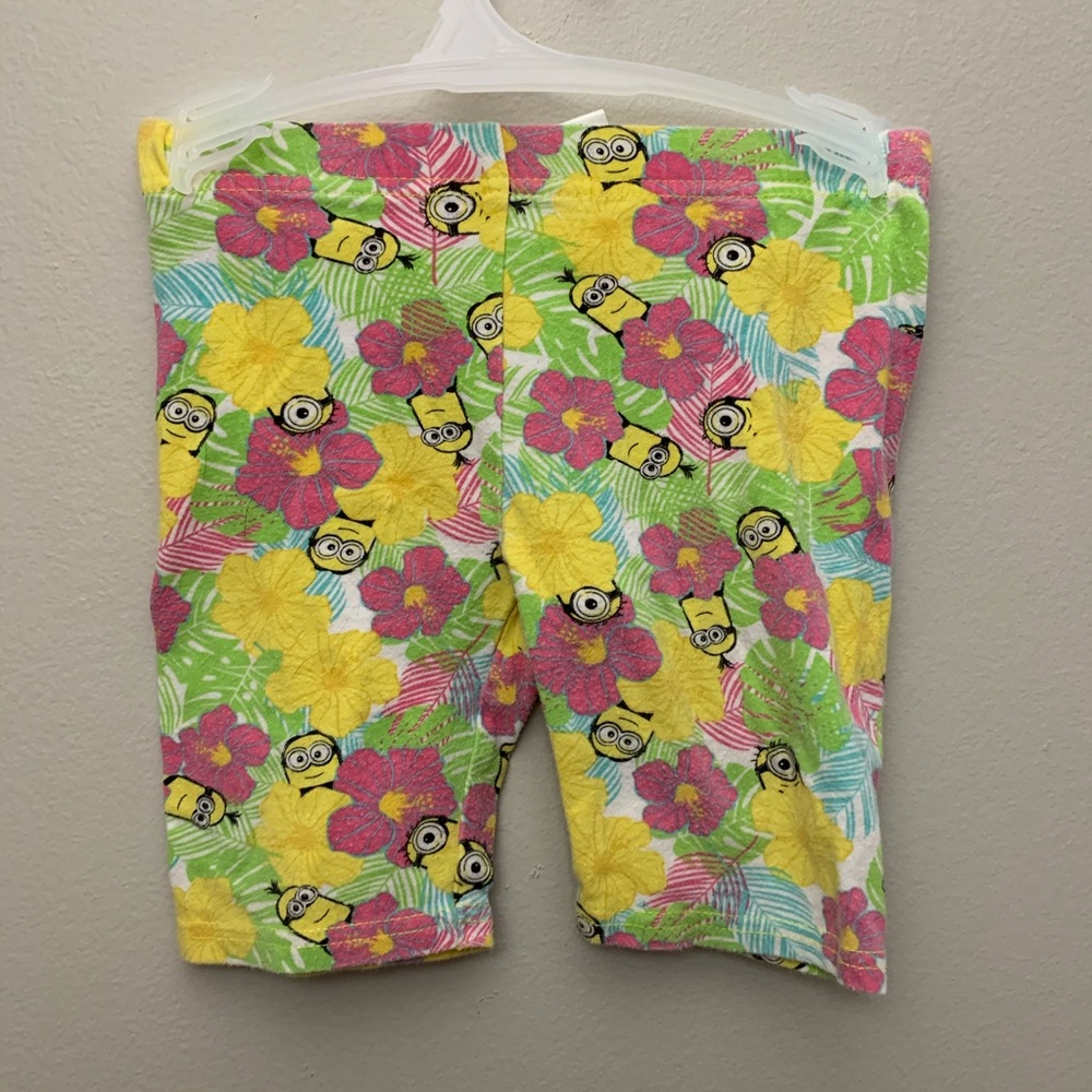 Girls Minion Bike Shorts